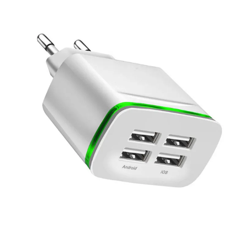 HX Универсальный 4 Порты и разъёмы USB Зарядное устройство адаптер 5 В 4A путешествия