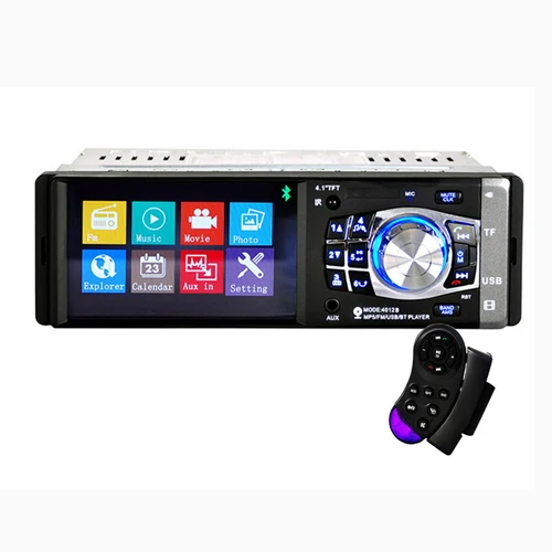 car radio only Camecho 1 Din автомагнитола 4,1 ''HD Автомобильный мультимедийный плеер MP3 MP5 Аудио стерео радио Bluetooth FM пульт дистанционного управления видео плеер - Цвет: car radio only