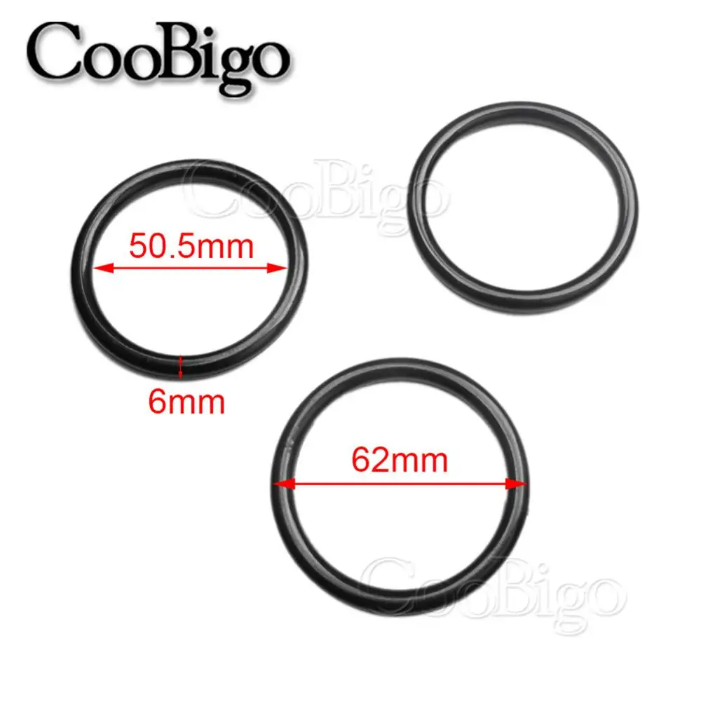 50.5mm 10 шт пластиковое уплотнительное кольцо 3/16 ''~ 2'' внутренний диаметр. Круговая одежда обувь ремень рюкзак наружные сумки швейный аксессуар для рукоделия - Цвет: 50.5mm