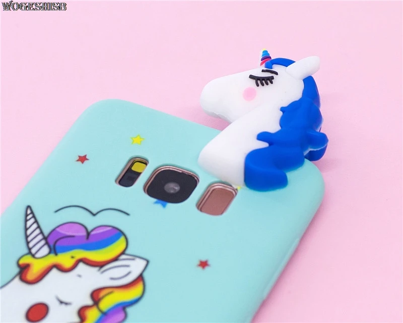 Милый 3D с мультипликационной куклой и ТПУ чехол для телефона Samsung Galaxy S8/S8 плюс