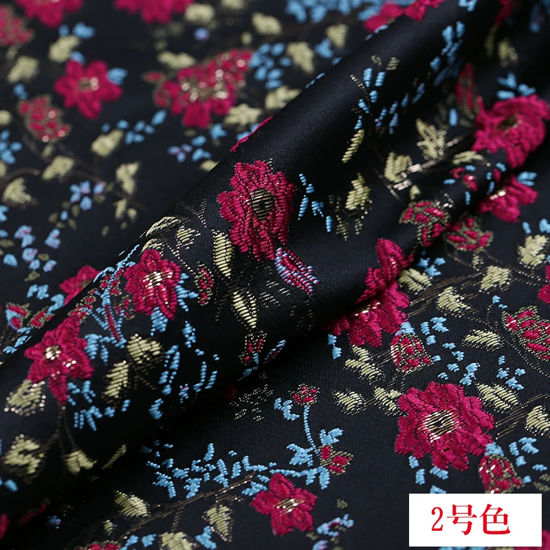 Французский Высокая мода жаккардовая парча ткань cheongsam платье из жаккардовой