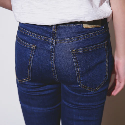 AUFYSO Узкие Джинсы Женщин 2017 Дизайнер Старинные Кисточкой Тонкий Flare Брюки