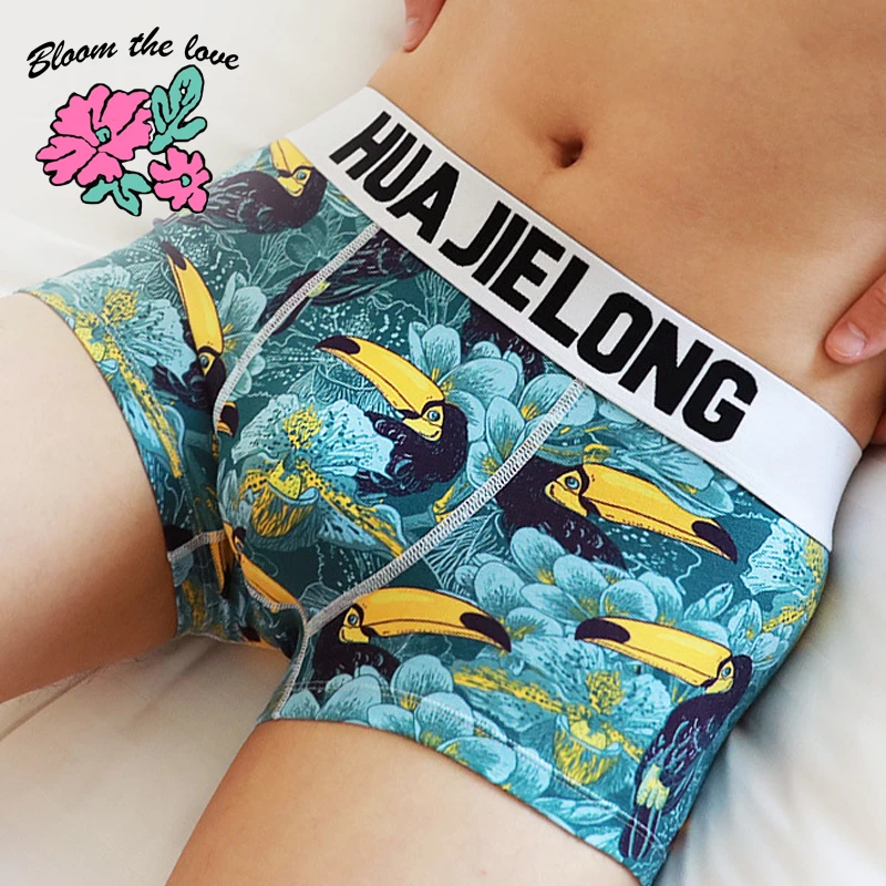 Блум Любовь новые трусы боксеры Для мужчин нижнее белье s Cuecas Masculina Calzoncillo мужские