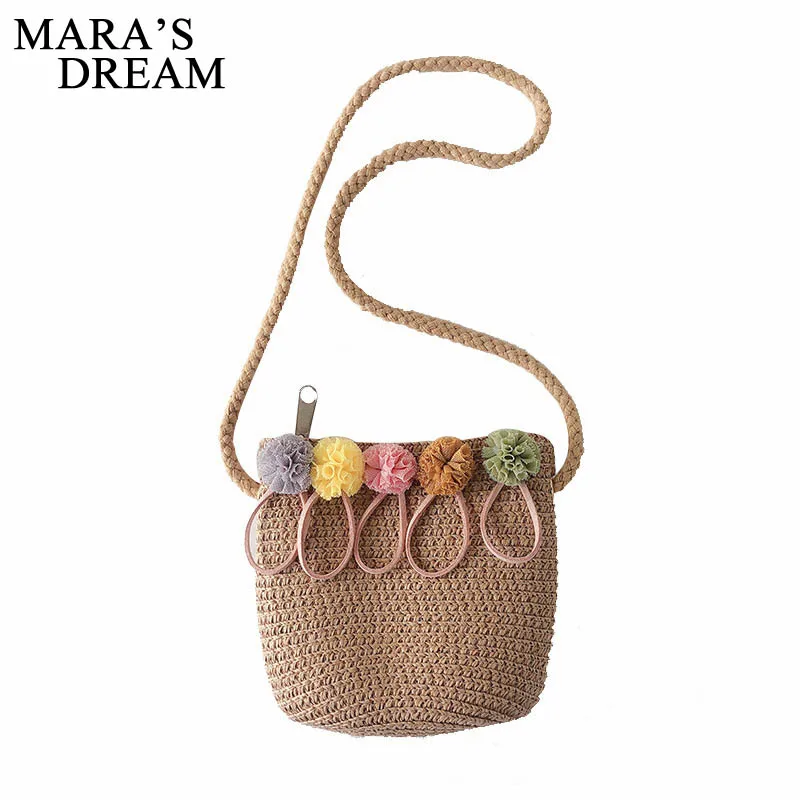 Миниатюрная соломенная сумка Mara's Dream для девочек 1 2 3 лет 2019|Сумки с ручками| |