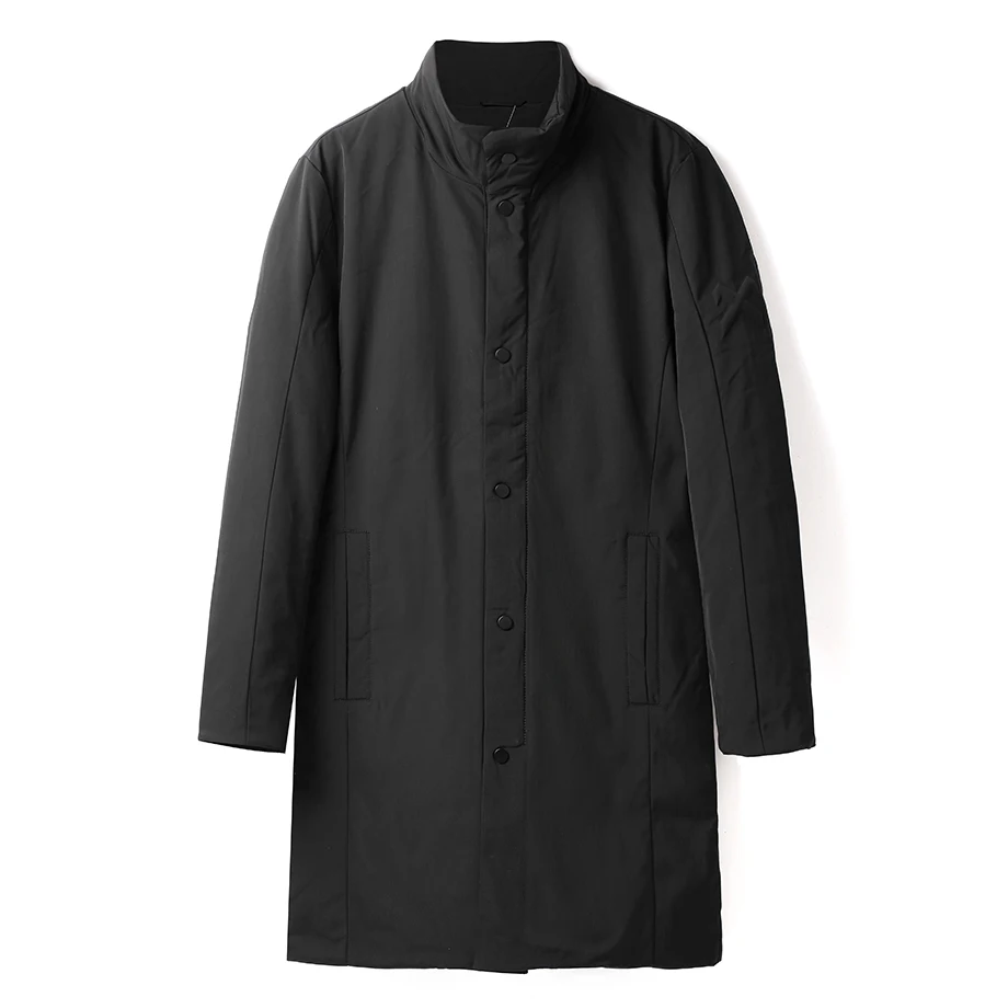 New Winter Casual Thick Down Jacket Men Warm Fashion Quality Long 90% White Duck Coat Male Stand Collar Parkas HI-Q | Мужская одежда