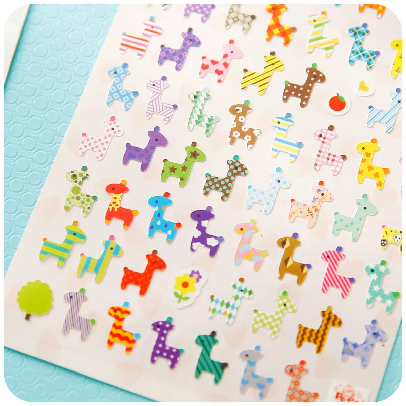 1 шт. стикер для записей с принтом совы Дневник рисования жирафа на рынке