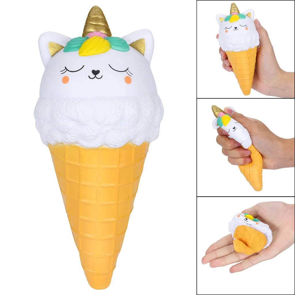 Kawaii мягкое милое мультяшное мороженое ароматизированное сжимающее мягкое медленно поднимающееся антистресс забавные гаджеты интересные игрушки подарок