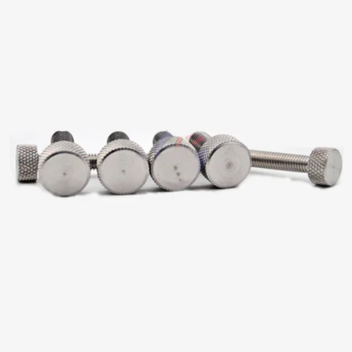 2 шт. M5 ручной винт с круглой головкой рифленые рельефные плоские головки из