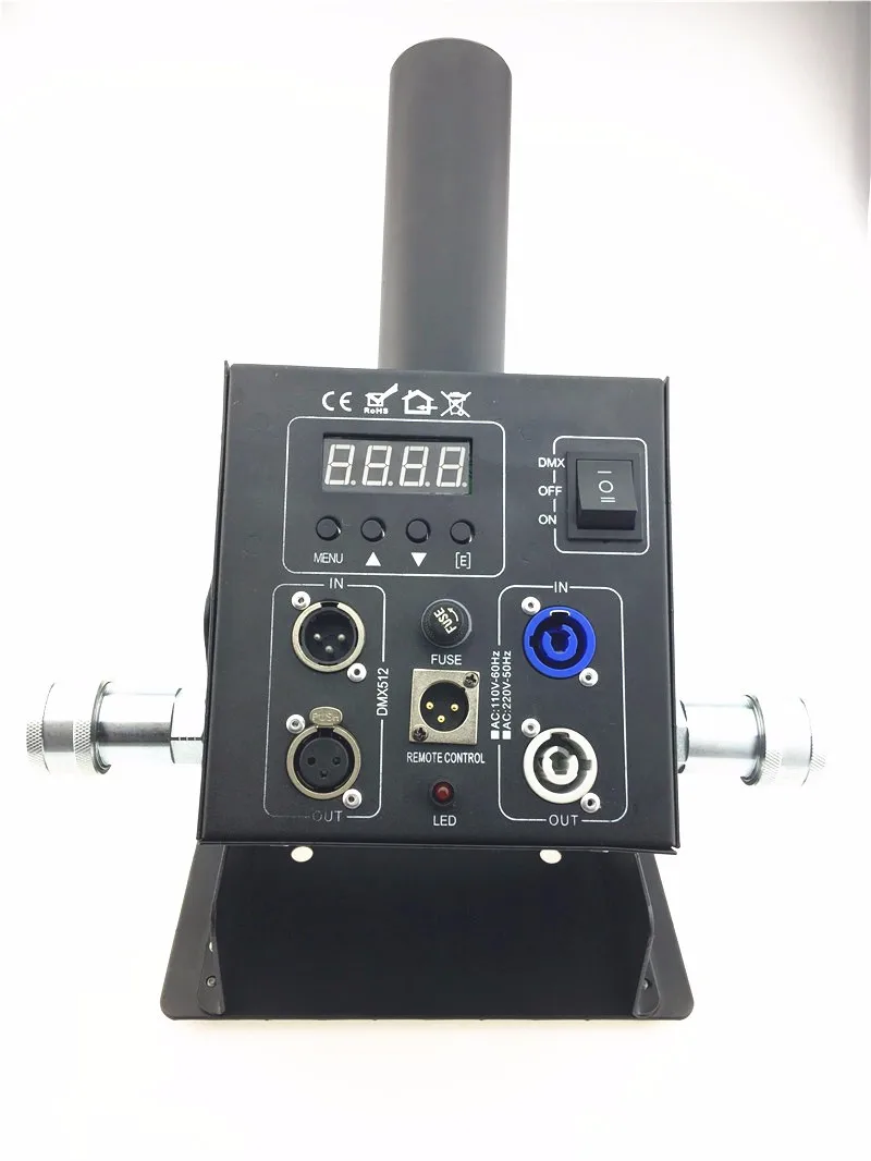 2pcs/lots 12x3w Led Multi Angle CO2 Jet DMX Adjustable Powercon Stage Device High Pressure Hose DJ Cannon | Лампы и освещение