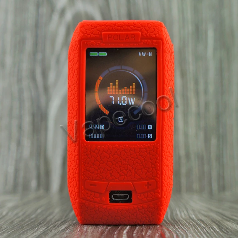 Vaporesso polar 220 Вт нескользящий Силиконовый чехол с кожаным покрытием Warp стикер рукав толще для Vaporesso polar 220 Вт коробка мод