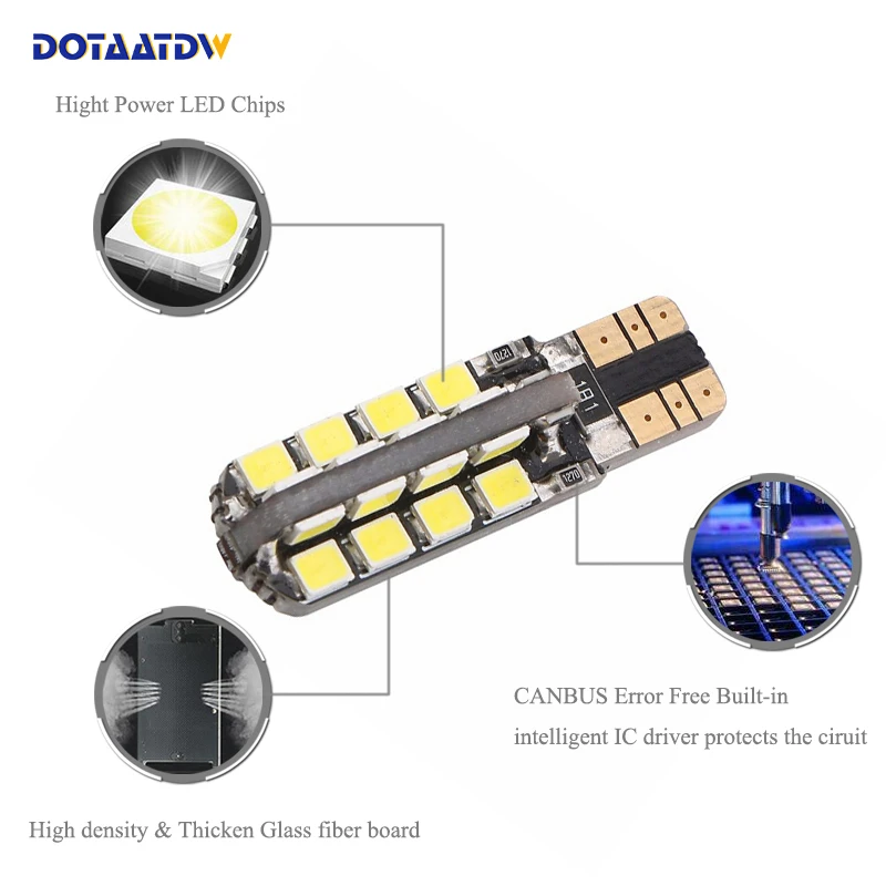2x автомобиль светодиодный W5W T10 194 168 2835 Cree чипы авто лампы Интерьер парковочный