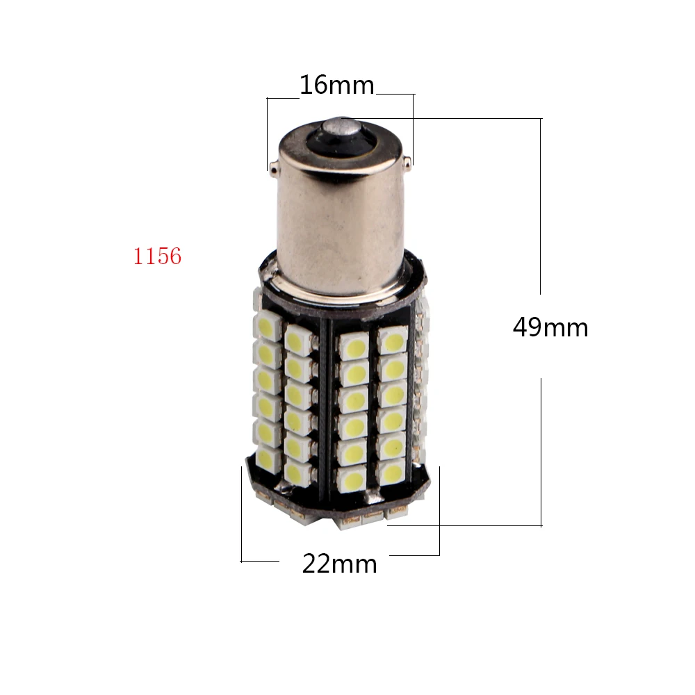 20X P21W/P21/5W S25 1156 BA15S 1157 BAY15D 1210 80 SMD поворотный сигнальный светильник s тормозной