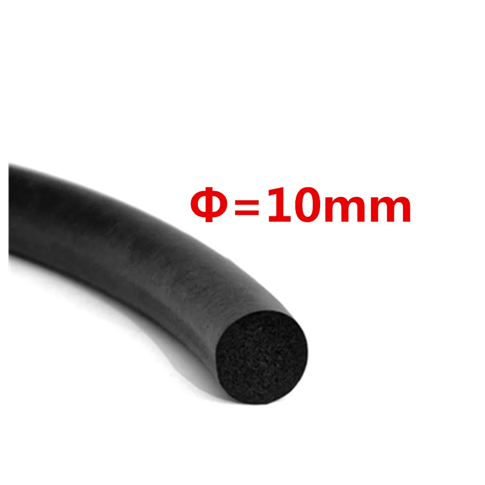 5 м защита края двери автомобиля гибкая O-образная звукоизоляционная резиновая уплотнительная лента твердая круглая круглая лента с несколькими спецификациями NBR