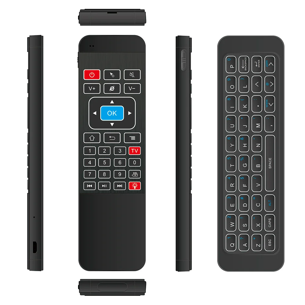 Беспроводная клавиатура Air Mouse 2 4G с подсветкой 6 осевой датчик дистанционное