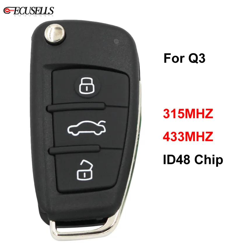 3 кнопки складной дистанционный ключ дистанционного управления Автозапуск 315 МГц