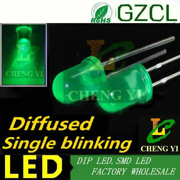 1 5 Гц одиночный мигающий светоизлучающий оранжевый диод мм диффузор dip led 3 0 нм