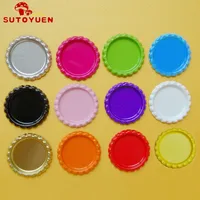 Free Shipping 1100pcs/lot Two-side Colored 1 Inch Flattened Bottle Caps  For Carfts Diy Hairbow Hair bows Necklace Pendant