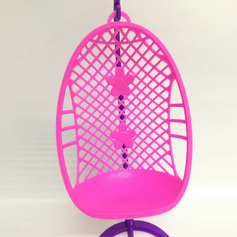 Пластиковый качели стул кукольный домик миниатюрная мебель игрушки украшение