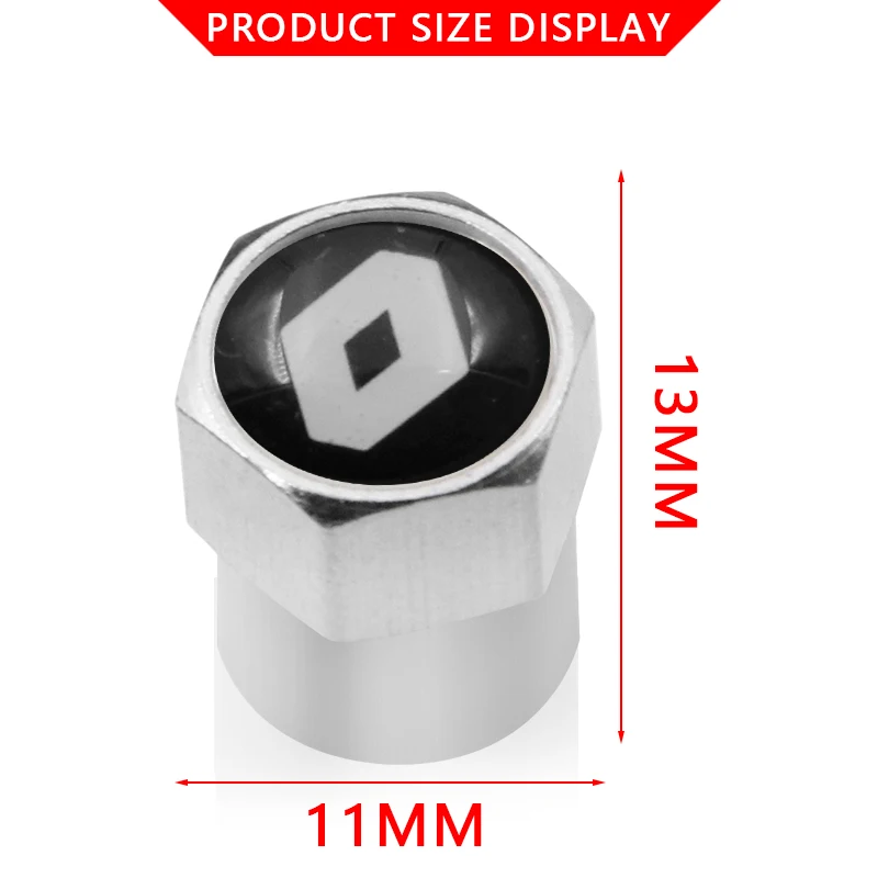 

4 pieces of Car Tire Valve Caps Dust cover motorcycle Bike Wheel Tire Air Valve Caps For Renault duster megane 2 logan clio styl