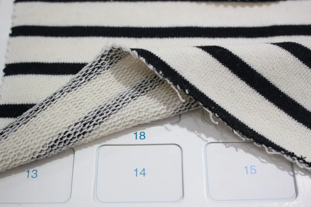 Оптовая продажа с фабрики прямые продажи полосатая трикотажная махровая ткань