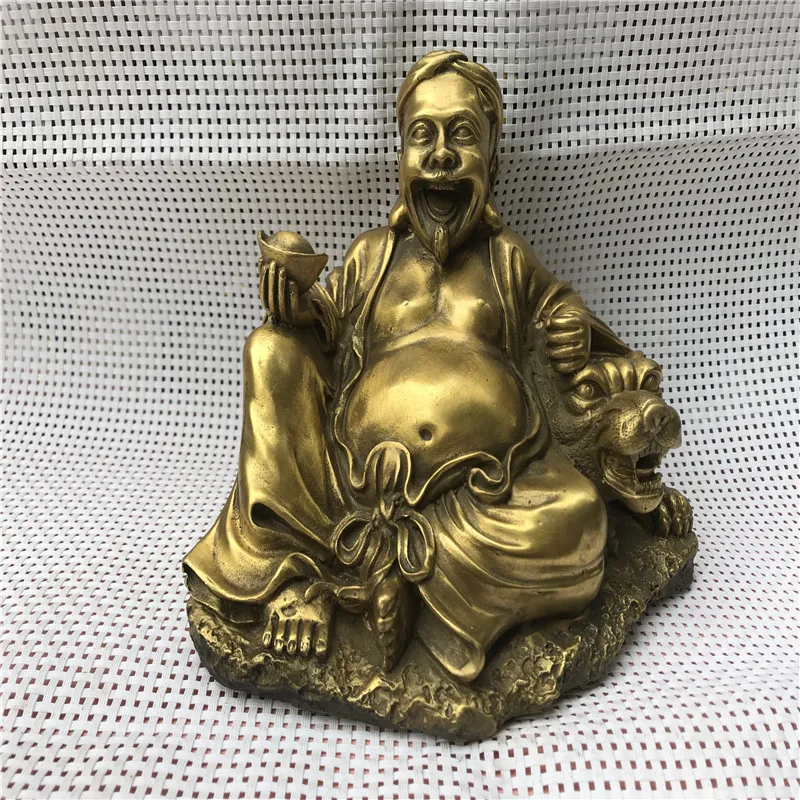 

Chinese antique bronze living room decorated with decorations 14cm