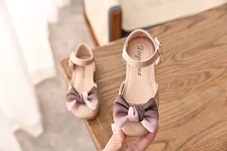 Mumoresip Kids Shoes For Toddlers Girl Big Children 1-10 Yrs Princess Sweet Dance Party Dress Shoes With Bow-knot Girls Sneakers