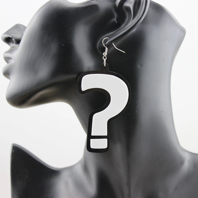 Европейская мода хип хоп ювелирные изделия белые акриловые личности