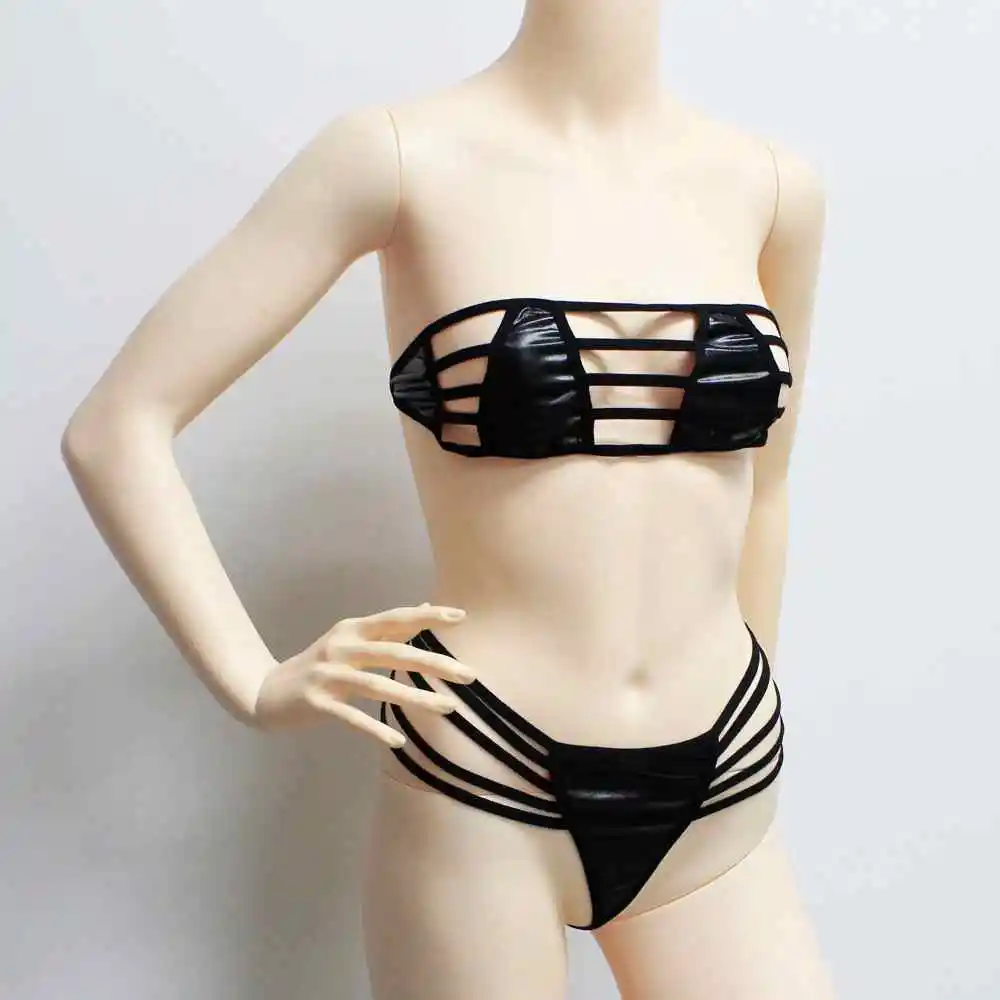 Кожа сексуальное женское белье Для женщин Lady комплект Нижнее Бельё для девочек