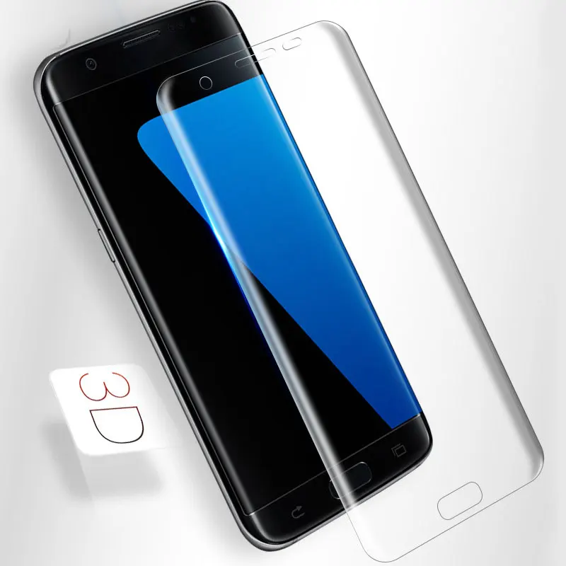Защитная пленка для экрана Samsung Galaxy S6 S7 Edge S8 Plus s6 s7 s8 Pet полное покрытие (не