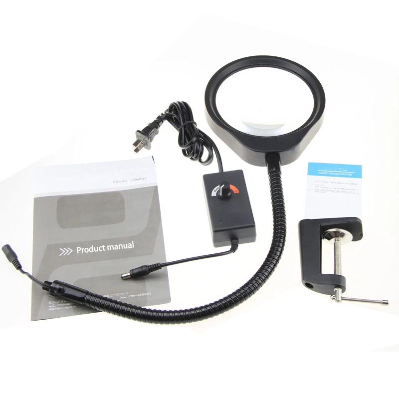 Настольная лупа для чтения 8X Soft Rod с регулируемой яркостью Ремонтное