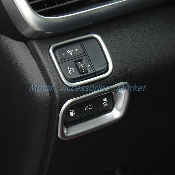 2 шт. хромированный выключатель света крышка топливного бака багажника Накладка