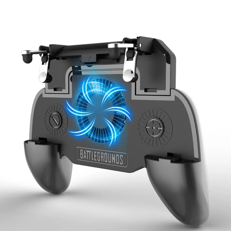 

Fashion Phone Cooling Fan Heatsink Phone Holder Stand Game Holder Built-in Fan Tablet Bracket with 2000 mAh Power Bank