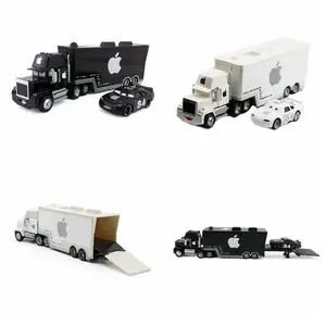 Disney Pixar Машинки Игрушки Белый Черный Apple Мак дядя грузовик +, без рамки, с изображением маленькой машины 1:55 литья под давлением металлический брелок для автомобильных ключей, режим игрушка