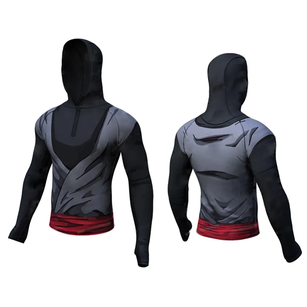 Dragon Ball Z футболка для Для мужчин Вегета ГОКу Супер Saiyan Фитнес Hoddie Топ толстовки с
