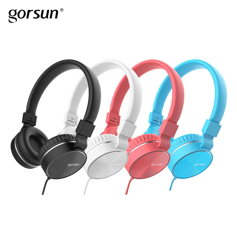 GORSUN GS776 Hi-Fi металлические Проводные стереонаушники складная гарнитура с FM и
