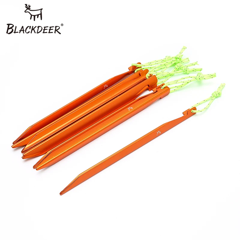 BLACKDEER, 8 шт., для кемпинга, для палатки, алюминиевый сплав, ABS, походный крюк, для ногтей, для палатки, для пастбища