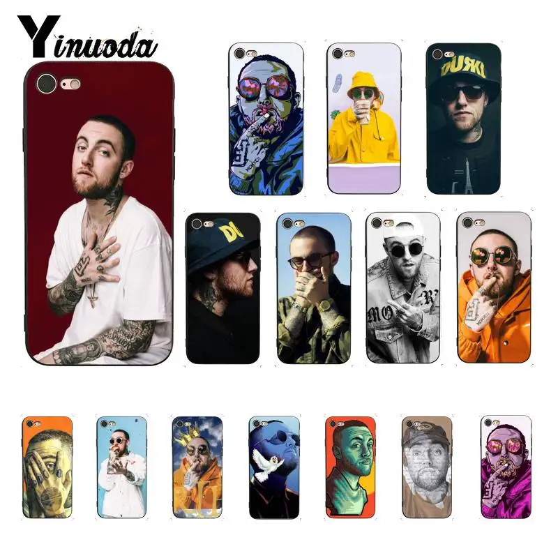Yinuoda Mac Miller Rapper Phone Cover for iPhone 8 7 6 6S 6Plus X XS MAX 5 5S SE XR 10 11 pro max | Мобильные телефоны и