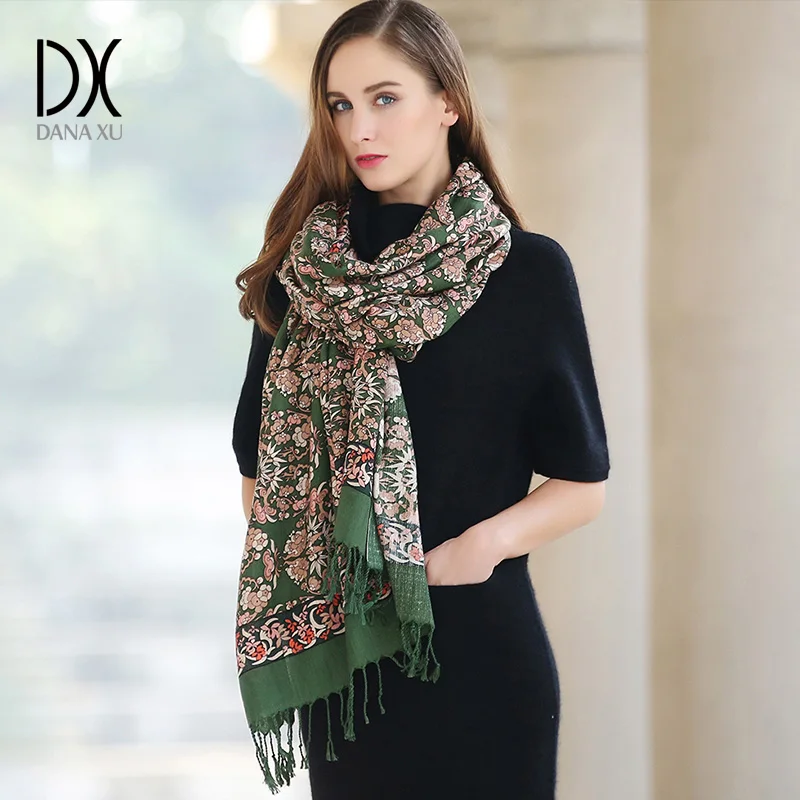 New 2019 Women Winter Scarf For Wool and Silk And Shawl Warm Female Plaid echarpe Face Shield |