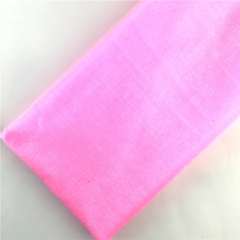 pink 48 см x 5 м рулон тюля Хрустальная ткань органза тюль рулон катушки свадебное украшение день Рождения Вечеринка Дети душ украшения для свадьбы - Цвет: pink