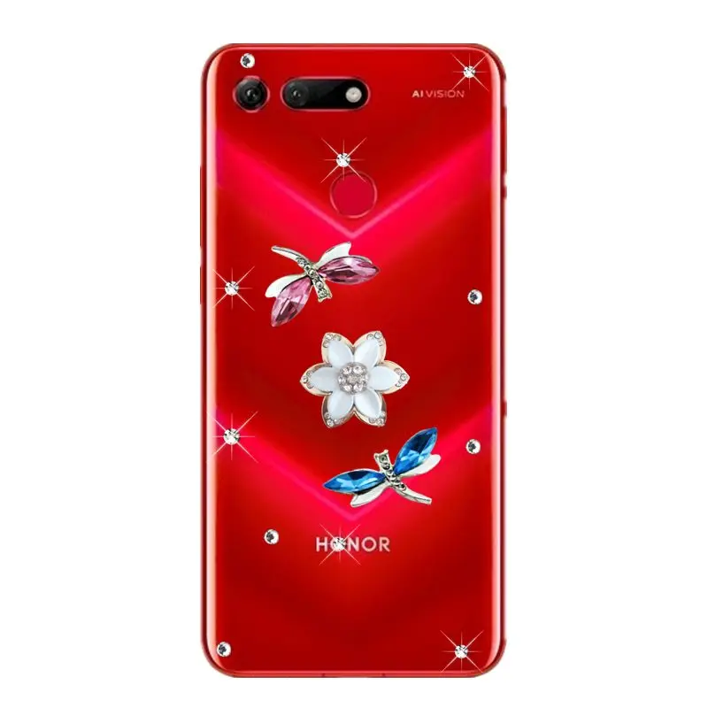 Роскошный блестящий чехол для Huawei Honor View 20 V20 20s 10i 10 9 8 Lite Pro 7X 7S 7C 7A телефона|Бамперы|