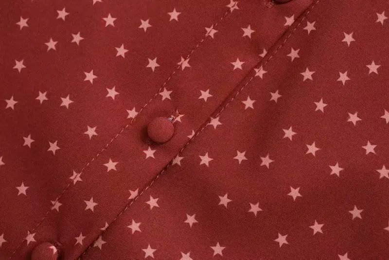 2019 Новый женский винтажный геометрический принт со звездами Повседневная