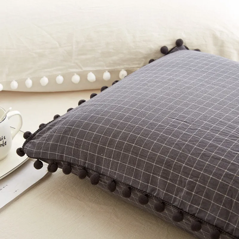 pillowcase x1 LOVINSUNSHINE/Высококачественная хлопковая наволочка; милая однотонная наволочка для девочек; 48X74 см; HK01 - Цвет: pillowcase x1