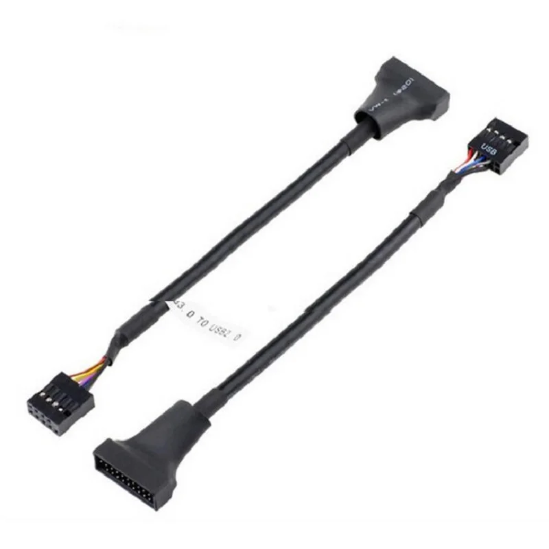 20Pin USB 3 0 мама к 9Pin 2 папа материнская плата кабель 5Gpbs скорость передачи компьютера