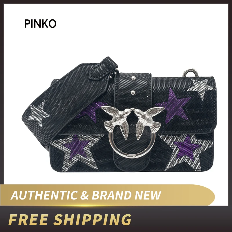 Сумка PINKO Mini Love Stars 2 C/Spallaccio Al 18 19 PLTT 1P218Q Y51R|Сумки с ручками| |