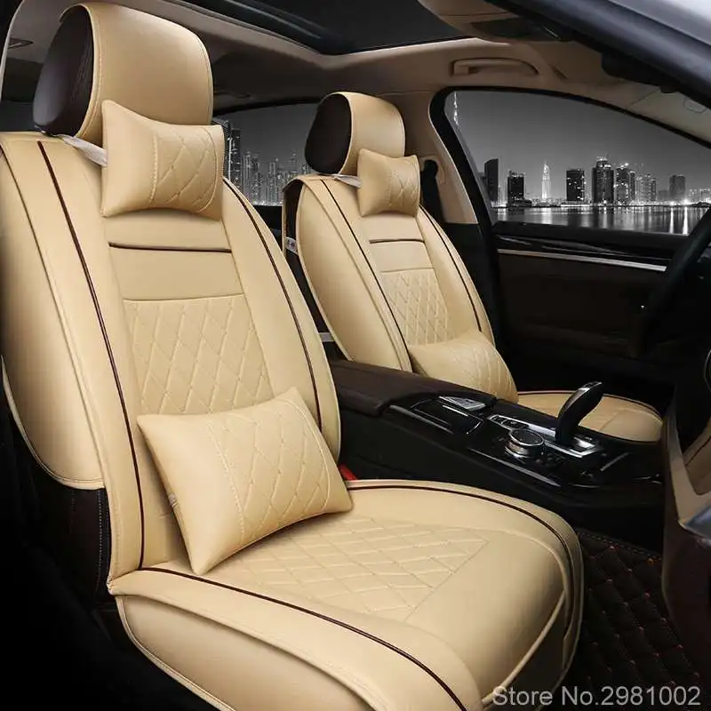Универсальный чехол для автомобильного сиденья из искусственной кожи Audi A6L R8 Q3 Q5