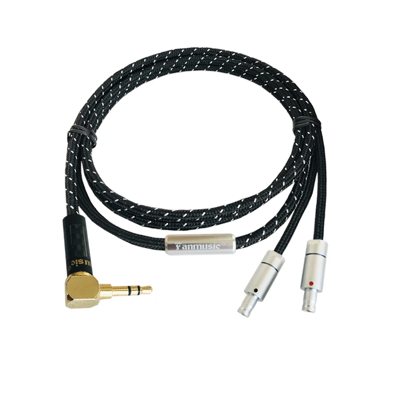 Fanmusic ZY HiFi OCC 6N HD800 800s 820 Портативный кабель наушников обновления 1 2 м ZY-303