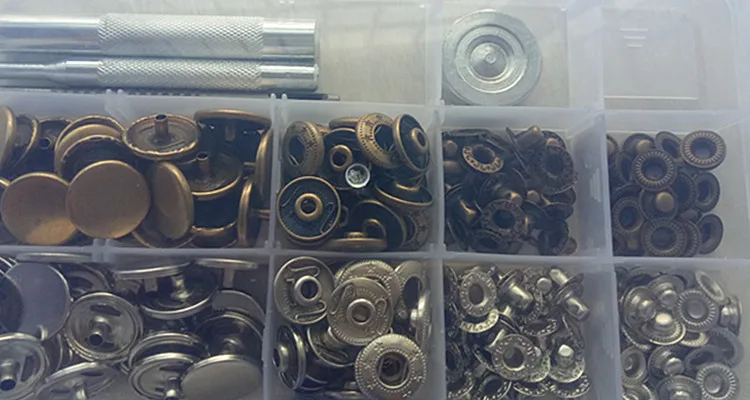 

50pcs 12.5mm Metal Buttons for Jeans Sewing Accessories Snap Buttons For Clothes Manually Install The Tool