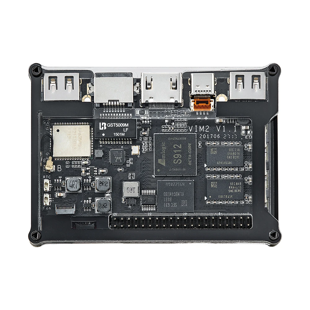 Mesuvida Khadas VIM2 Pro tv Box Amlogic S912 Восьмиядерный 3G ram DDR4 32G rom с открытым исходным кодом SBC 2x2