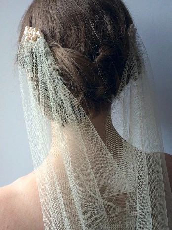 Два боковых свадебная фата 2020 жемчуг Бисер Свадебные аксессуары вело De Novia 2 метра