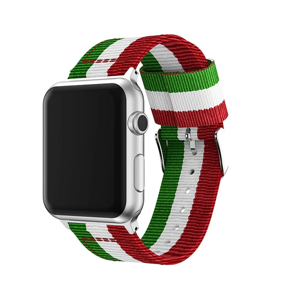 Спортивный нейлоновый ремешок для часов Apple Watch 42 мм 38 4/3/2/1 Band iwatch 44 40 correa pulseira